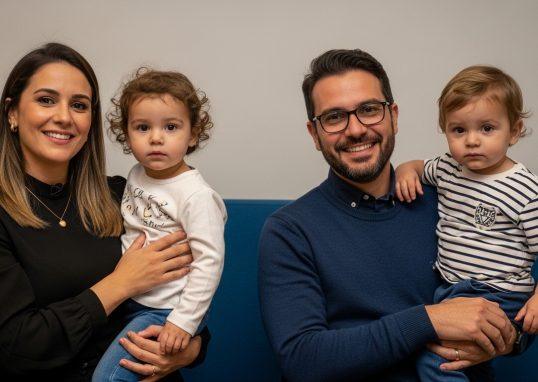 Brazilian family managing parenting during crisis