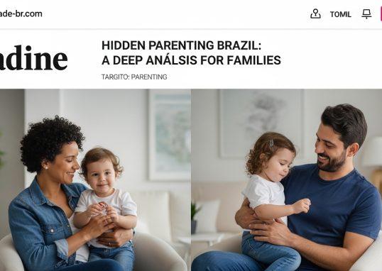 A Brazilian family sits together at home planning their week, reflecting the article's focus on parenting dynamics in Br