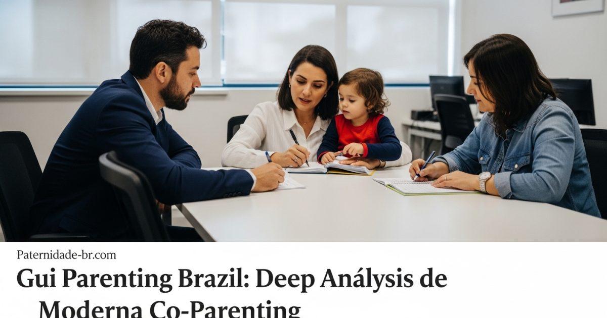 Brazilian father planning parenting with partner in a modern home setting.