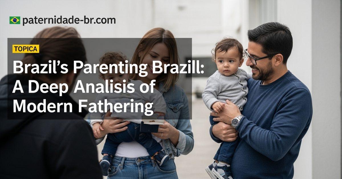 Father and child playing together in a Brazilian home, illustrating modern parenting in Brazil.