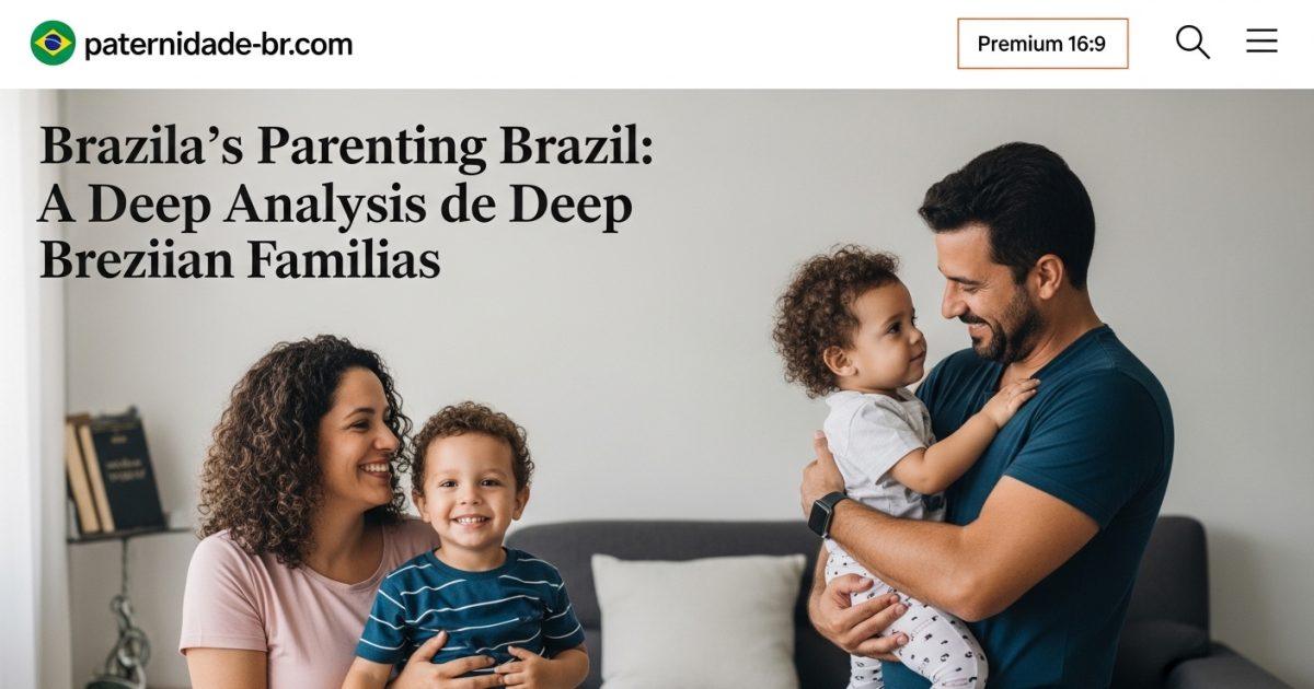 Brazilian family at home, demonstrating modern parenting in Brazil.