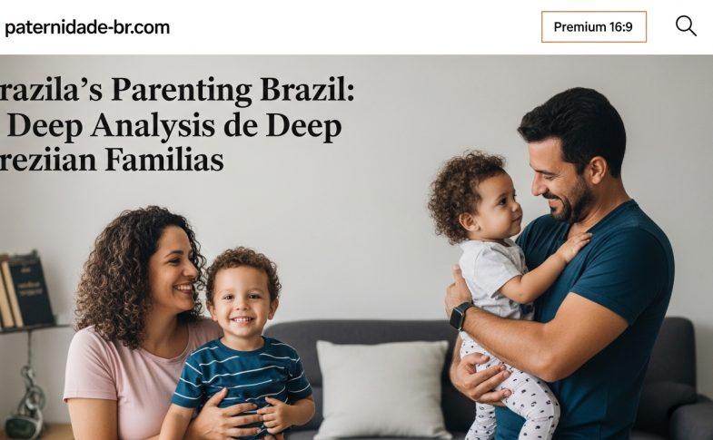 Brazilian family at home, demonstrating modern parenting in Brazil.
