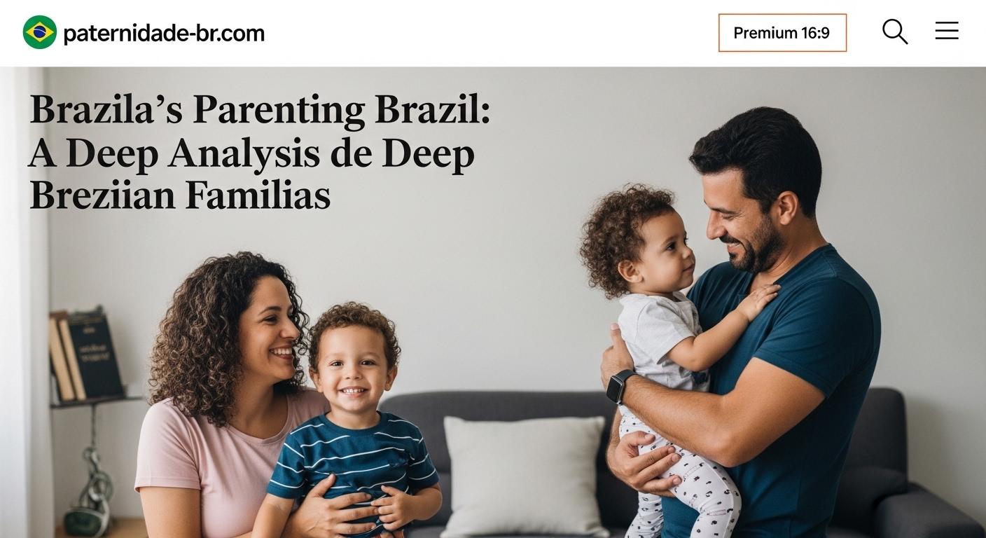 Brazilian family at home, demonstrating modern parenting in Brazil.