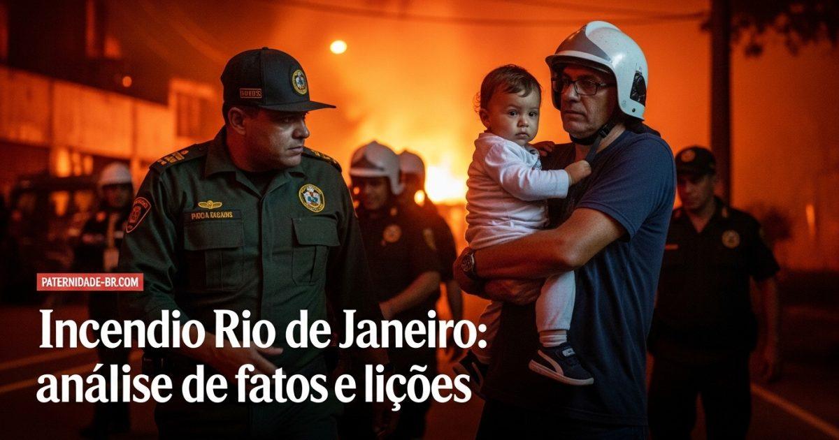 Bombeiros na atuação durante incêndio em loja de peças para motos na Zona Norte do Rio de Janeiro, Brasil