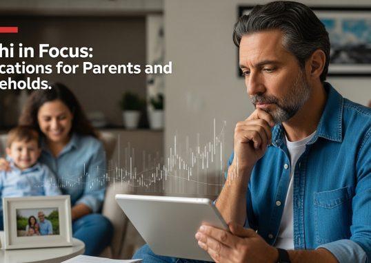 Parent evaluating Kalshi market news on a tablet at home