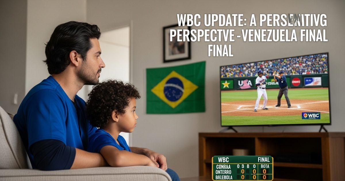 Brazilian family watching WBC final together