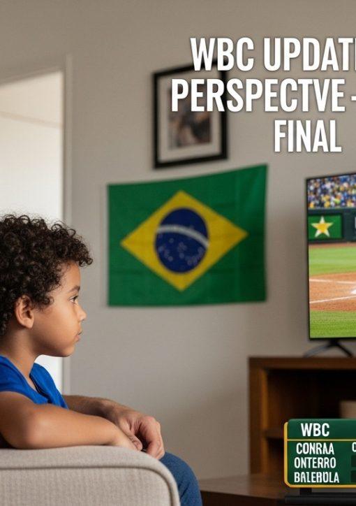 Brazilian family watching WBC final together