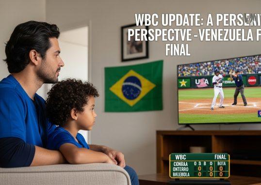 Brazilian family watching WBC final together