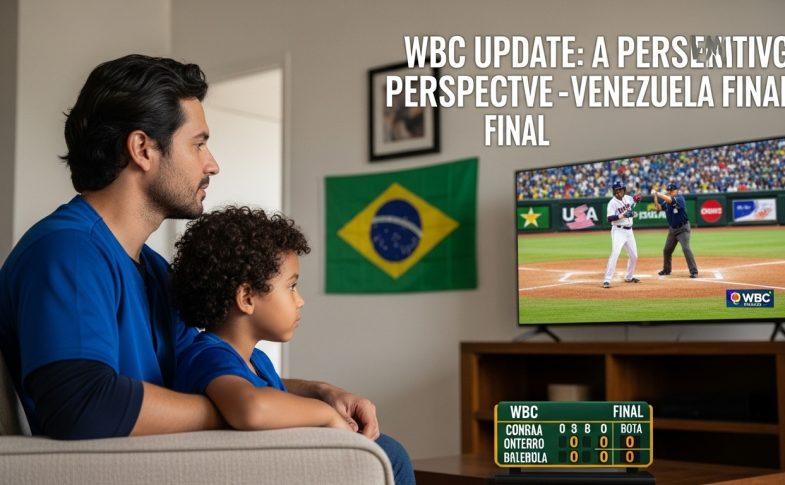 Brazilian family watching WBC final together